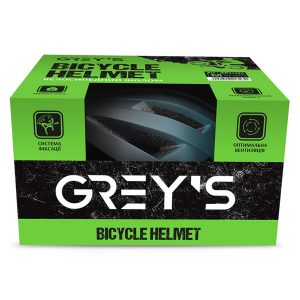 Велосипедний шолом Grey’s М чорно-бірюзовий матовий