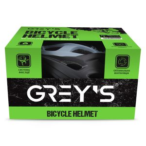 Велосипедний шолом Grey’s L чорно-сірий матовий