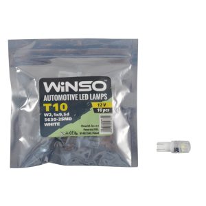 LED автолампа Winso 12V SMD T10 W2.1×9.5d, 10шт