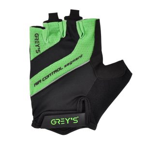 Велорукавиці Grey’s з короткими пальцями та гелевими вставками, чорно-зелені L GR18323