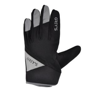 Велорукавиці зимові Grey’s з пальцями та гелевими вставками, чорні XL GR18414
