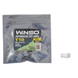 LED автолампа Winso 12V FLUX T10 W2.1×9.5d, 10шт