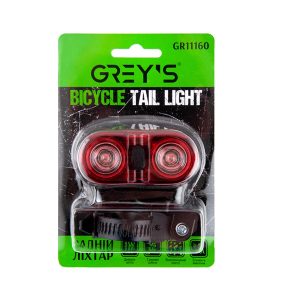 Ліхтарик на велосипед задній Grey’s 2хLEDs 1W