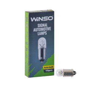 Лампа розжарювання Winso 12V T4W 4W BA9s, 10шт