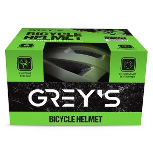 Велосипедний шолом Grey’s L чорно-зелений матовий