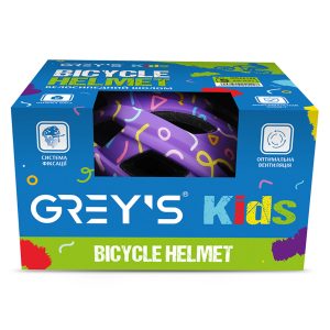 Велосипедний шолом дитячий Grey’s S фіолетовий матовий