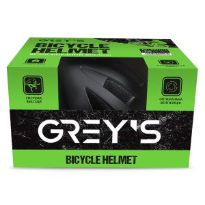 Велосипедний шолом Grey’s із блимавкою М чорний матовий