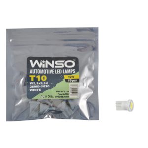 LED автолампа Winso 12V SMD T10 W2.1×9.5d, 10шт