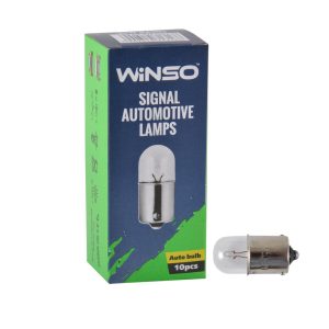 Лампа розжарювання Winso 12V R10W 10W BA15s, 10шт