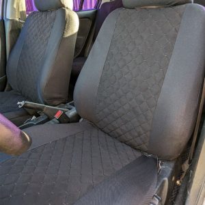 Чохли на сидіння, універсальні авточохли для Daewoo Lacetti, тканина + алькантара, повний комплект