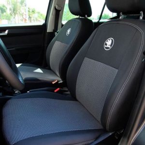 Чохли на сидіння, модельні авточохли для Skoda Octavia III (A7) з автотканини, повний комплект