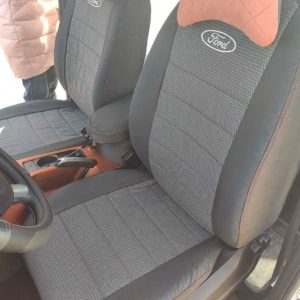 Чохли на сидіння, модельні авточохли для Ford Fiesta MK-5 з автотканини, повний комплект