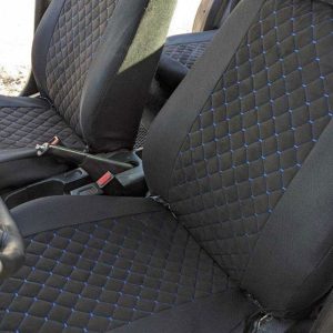Чохли на сидіння, універсальні авточохли для Lada Granta, тканина + алькантара, повний комплект