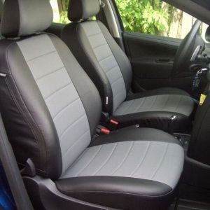 Чохли на сидіння, модельні авточохли для Шевроле Авео (Chevrolet Aveo I (Т200), екошкіра лайт, повний комплект